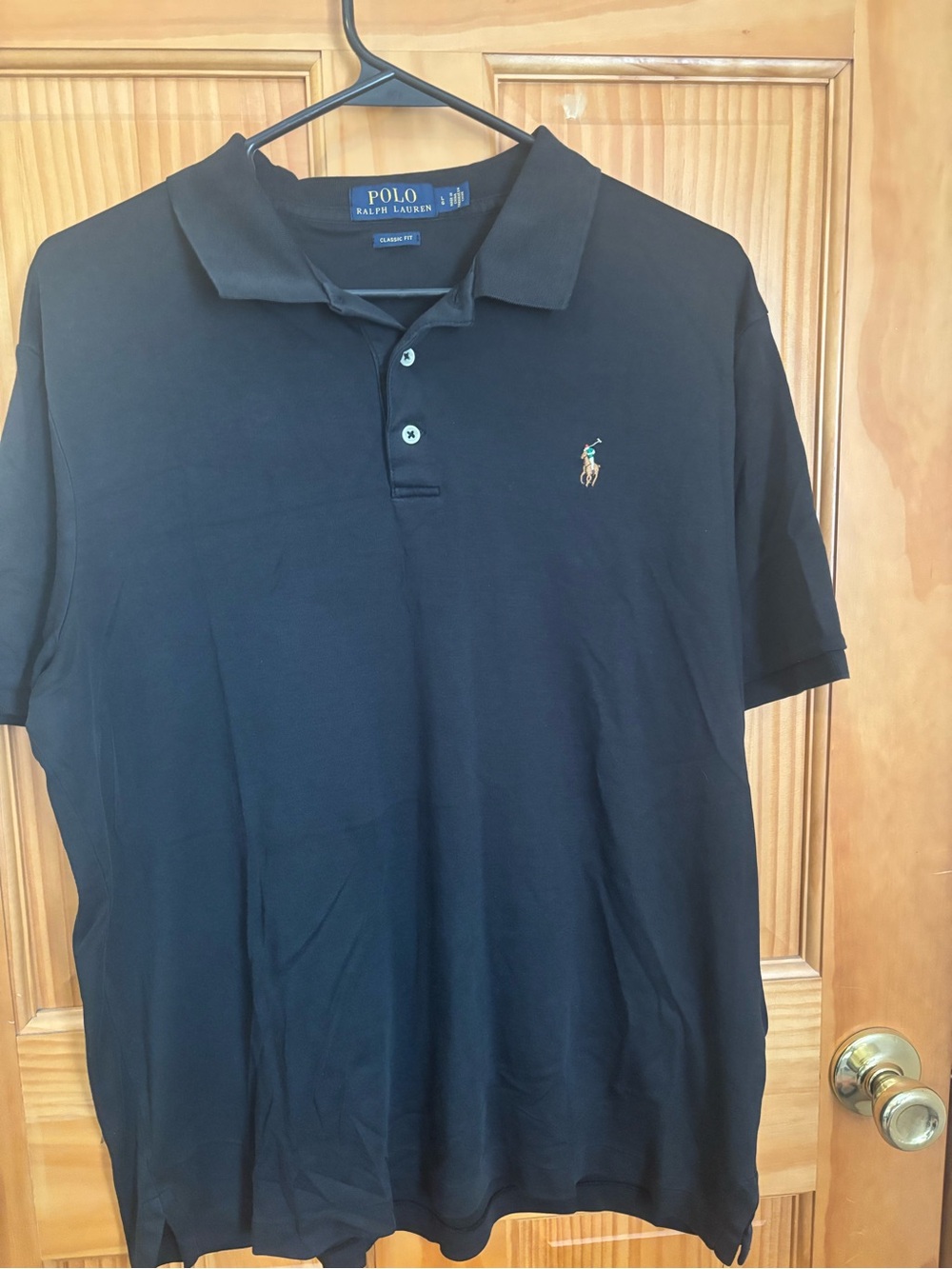 Polo by Ralph Lauren Navy Blue Short-Sleeve Polo with Embroidered Pony